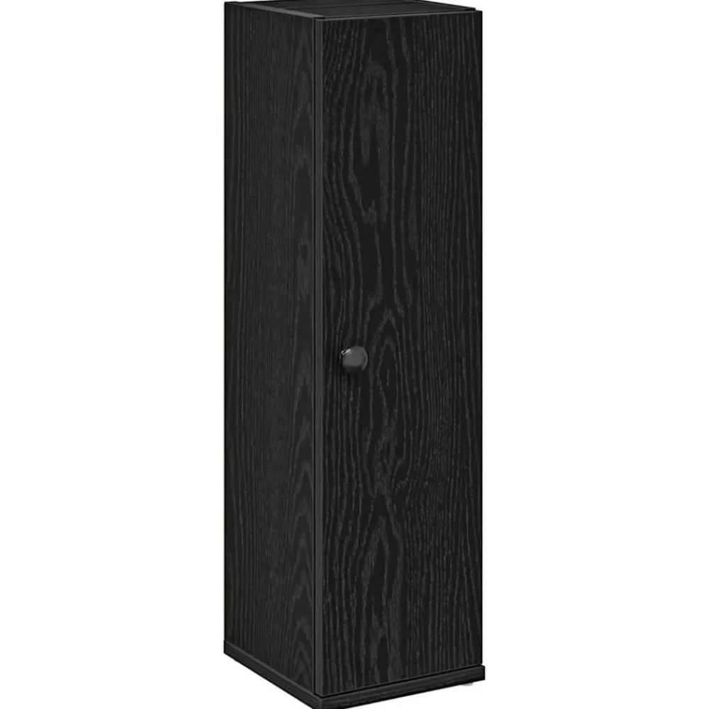 Meubelsets*vidaXL Badkamerkast met rolhouder 20,5x22x72 cm Zwart