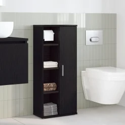Badkamerkast met rolhouder 39x22x90 cm><noscript><img width=