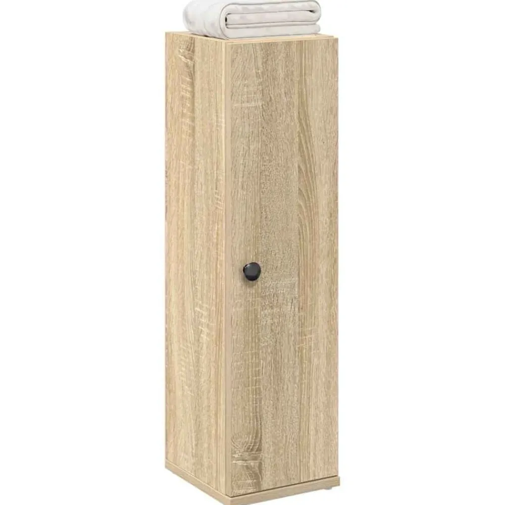 Meubelsets*vidaXL Badkamerkast met rolhouder 20,5x22x72 cm kleurig Sonoma eiken