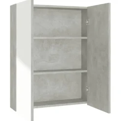 Badkamerkast met spiegel 60x15x75 cm MDF>vidaXL Online