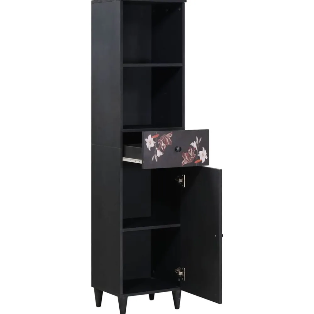 Meubelsets*vidaXL Badkamerkast Multikleur 38 x 33,5 x 160 cm Massief Mango Hout