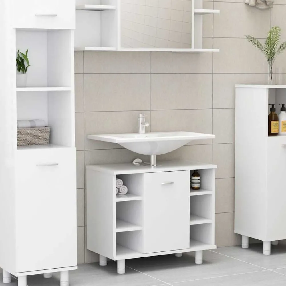 Badkamerkast 60x32x53,5 cm bewerkt hout>vidaXL Hot