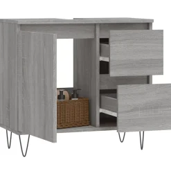 Badkamerkast 65x33x60 cm bewerkt hout eikenkleurig><noscript><img width=