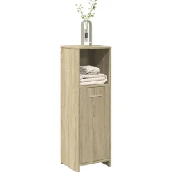 Meubelsets*vidaXL Badkamerkast 30x30x95 cm spaanplaat kleurig Sonoma eiken