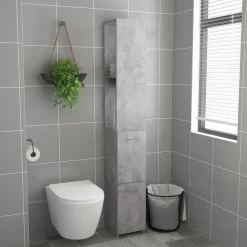 Badkamerkast 25x26,5x170 cm bewerkt hout><noscript><img width=