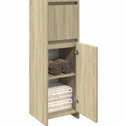 Badkamerkast 30x30x95 cm spaanplaat kleurig><noscript><img width=