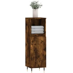 Badkamerkast 30x30x100 cm bewerkt hout kleurig><noscript><img width=