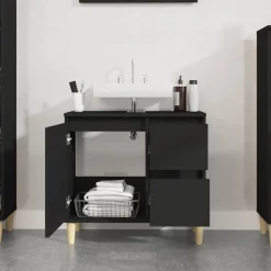 Badkamerkast 65x33x60 cm bewerkt hout><noscript><img width=