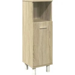 Badkamerkast 30,5x30x95 cm bewerkt hout kleurig>vidaXL Hot