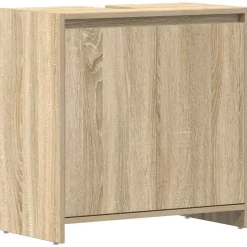Badkamerkast 60x33x61 cm bewerkt hout kleurig>vidaXL Hot
