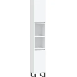 Badkamerkast 30x30x190 cm bewerkt hout>vidaXL Hot