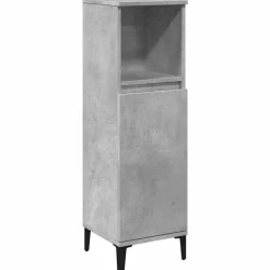 Badkamerkast 30x30x100 cm bewerkt hout>vidaXL New