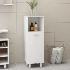 Badkamerkast 30x30x95 cm bewerkt hout>vidaXL Clearance