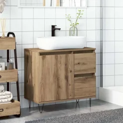 Badkamerkast 65x33x60 cm bewerkt hout><noscript><img width=