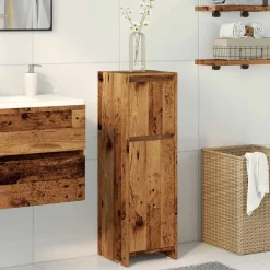 Meubelsets*vidaXL Badkamerkast 30x30x95 cm bewerkt hout kleurig Oud hout