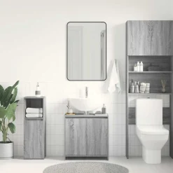 Badkamerkast 60x33x61 cm bewerkt hout eikenkleurig><noscript><img width=
