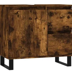 Badkamerkast 65x33x60 cm bewerkt hout kleurig>vidaXL Discount
