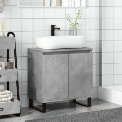 Badkamerkast 58x33x60 cm bewerkt hout><noscript><img width=