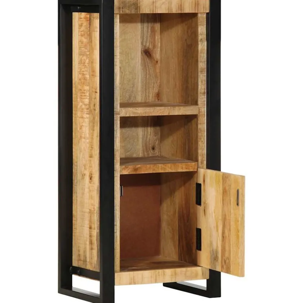 Meubelsets*vidaXL Badkamerkast 40x30x90 cm massief ruw mangohout Naturel
