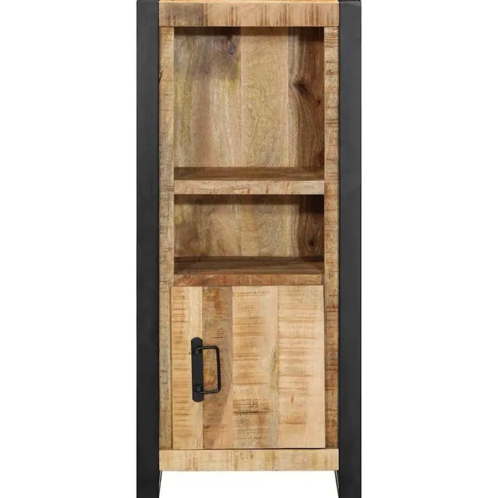 Meubelsets*vidaXL Badkamerkast 40x30x90 cm massief ruw mangohout Naturel