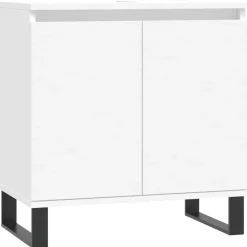 Badkamerkast 58x33x60 cm bewerkt hout>vidaXL