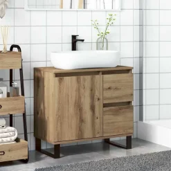 Badkamerkast 65x33x60 cm bewerkt hout><noscript><img width=
