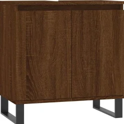 Badkamerkast 58x33x60 cm bewerkt hout>vidaXL Online
