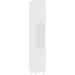 Meubelsets*vidaXL Badkamerkast 30x30x179 cm spaanplaat Wit