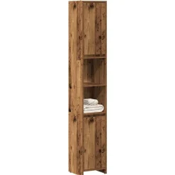 Meubelsets*vidaXL Badkamerkast 30x30x183,5 cm bewerkt hout kleurig Oud hout