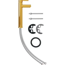 Sanitair & Loodgietersbenodigdheden*vidaXL Badkamermengkraan 12x30 cm kleurig Goud