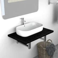 Meubelsets*vidaXL Badkamermeubel 60x40x16,3 cm Zwart