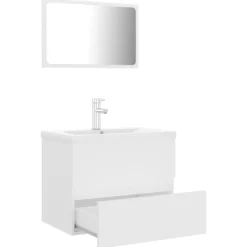 Badkamermeubelset bewerkt hout wit><noscript><img width=