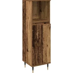 Badkamermeubelset met plank 3 pcs Bewerkt hout><noscript><img width=