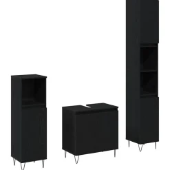 Badkamermeubelset met opslag 3 pcs 30 x 30 x 190 cm>vidaXL Online