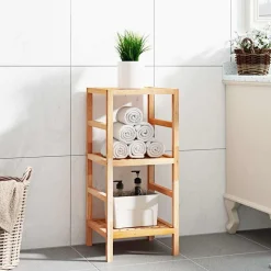 Badkamerrekje 35,5x35,5x79 cm massief walnotenhout>vidaXL Online