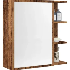 Badkamerspiegelkast 62,5x20,5x64cm bewerkt hout kleurig>vidaXL