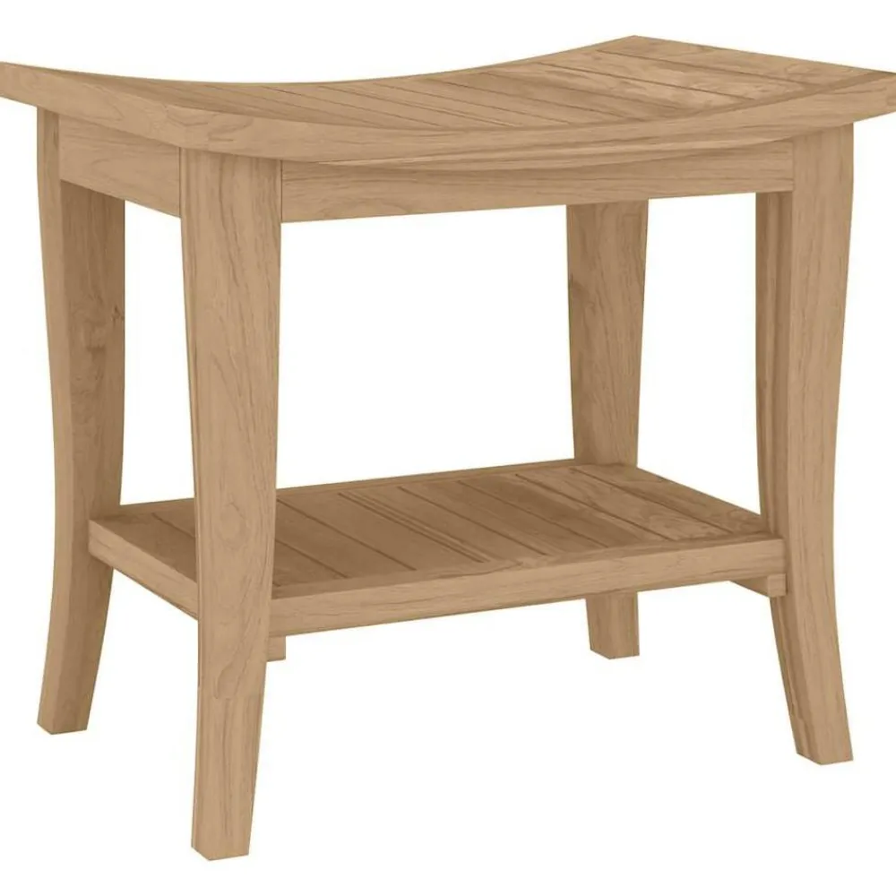 Badkamertafel 50x35x45 cm massief teakhout>vidaXL New