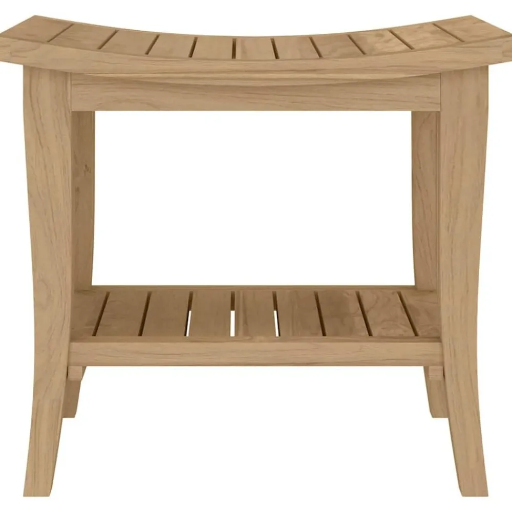 Badkamertafel 50x35x45 cm massief teakhout>vidaXL New