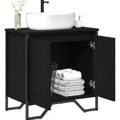 Badkamertenk te kast 60 x 35 x 60 cm Bewerkt hout><noscript><img width=
