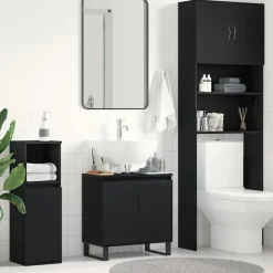 Badkamertenk te kast 58 x 33 x 60 cm Bewerkt hout>vidaXL New