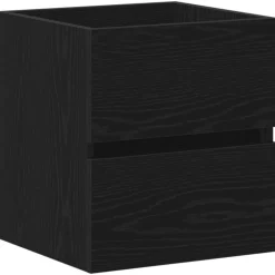 Meubelsets*vidaXL Badkamerwastafelkast 41x38,5x45 cm Bewerkt Hout Zwart eiken