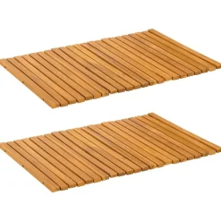 Badkameraccessoires*vidaXL Badmat Bruin 60 x 40 cm Massief Acaciahout