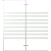 Badwand gestreept 120x140 cm gehard glas>vidaXL New