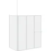 Badwand L-vormig 4 panelen inklapbaar 70x120x137 cm>vidaXL Hot