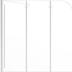 Sanitair & Loodgietersbenodigdheden*vidaXL Badwand 120x69x130 cm gehard glas transparant