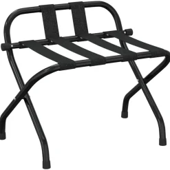 Bagage & Tassen*vidaXL Bagagerek met rugleuning 56x39x52 cm Zwart