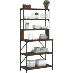 Bakkersrek 6-laags 90x40x180 cm bewerkt hout><noscript><img width=