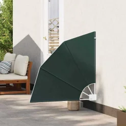 Tuin & Gazon*vidaXL Balkon Privacy Scherm 115 x 115 cm Polyester Donkergroen
