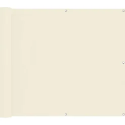 Tuin & Gazon*vidaXL Balkon Scherm Crème 100 x 800 cm Oxford Stof Cr&egrave;me