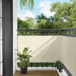 Balkon Scherm Crème 100 x 500 cm Oxford Stof>vidaXL Outlet
